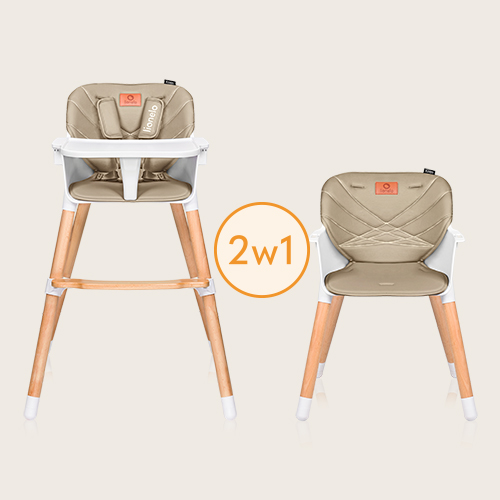 lionelo Koen Beige Sand — Krzesełko do karmienia